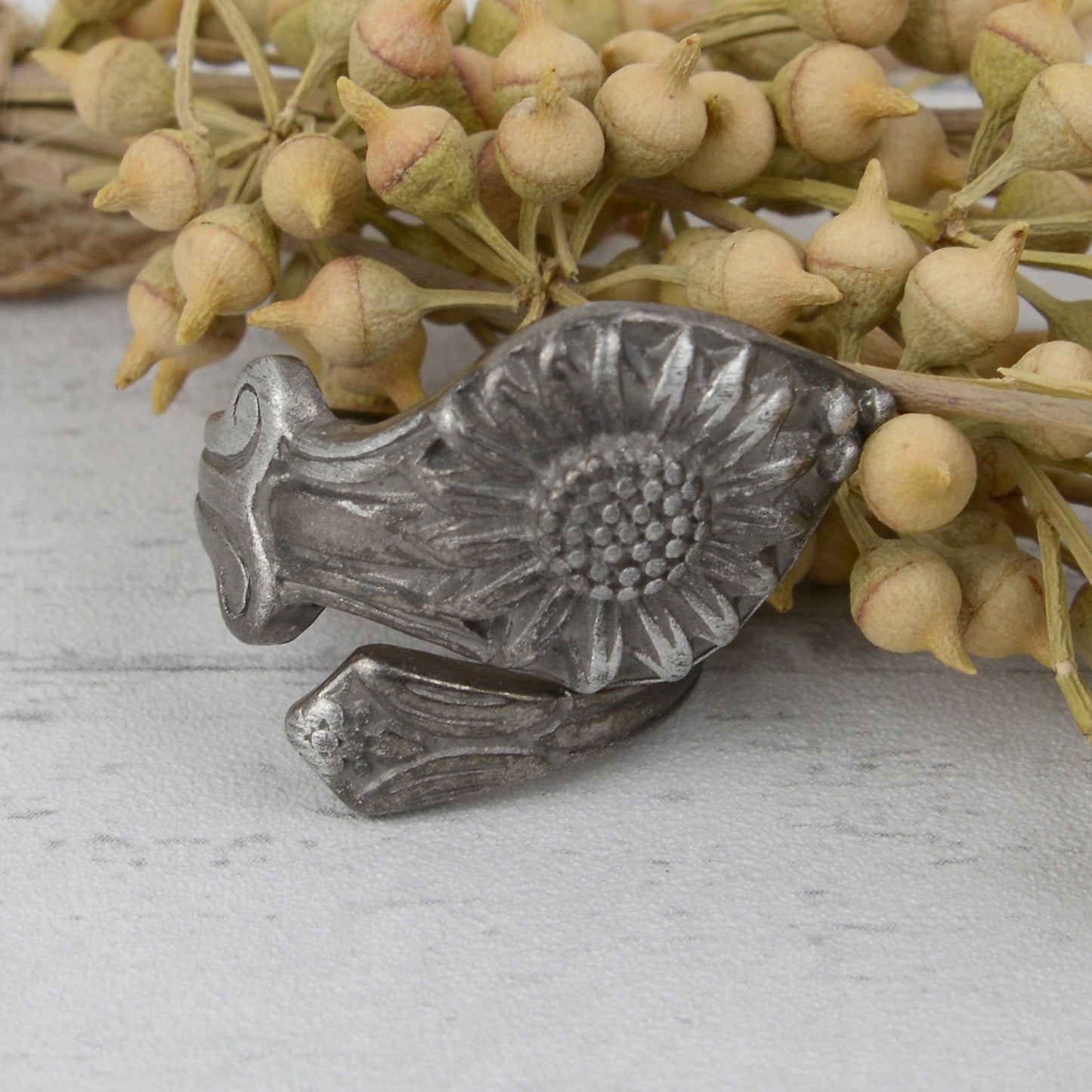 Sunflower Spoon Ring