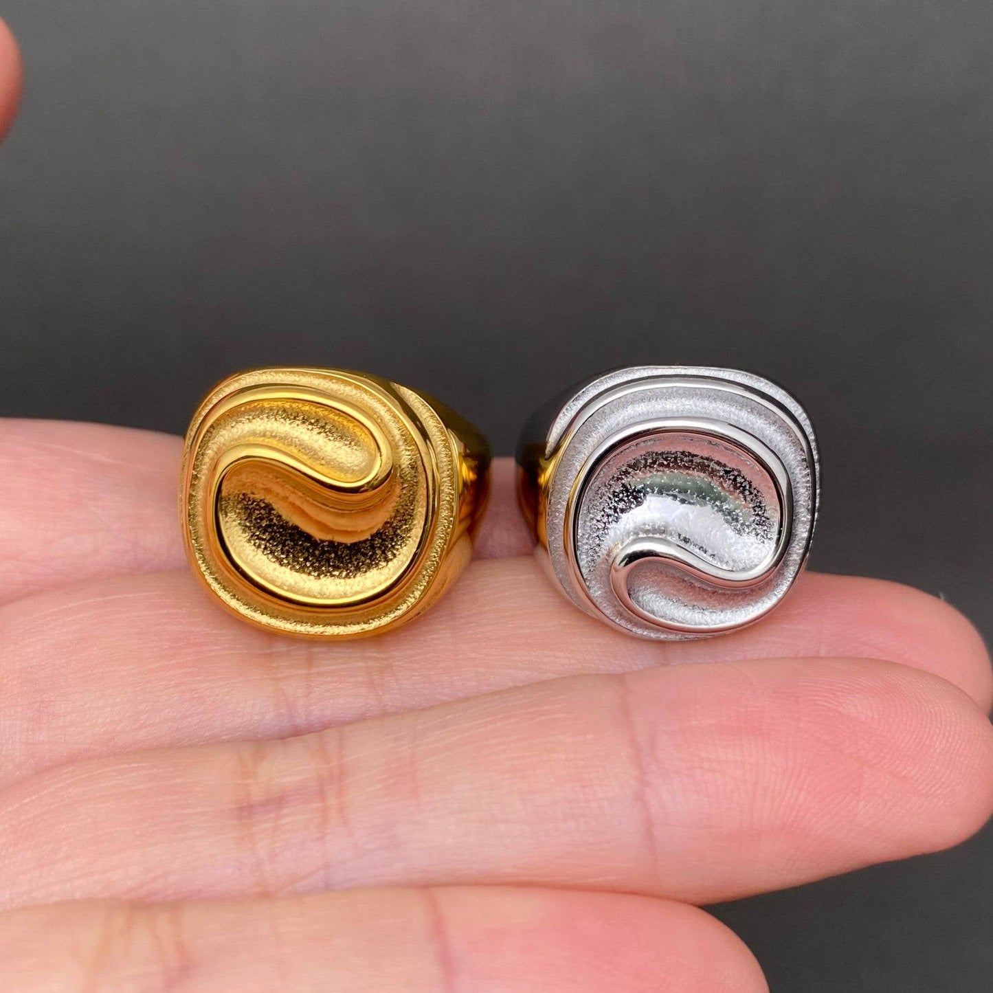 Butter Swirl ☆ 18K Gold Plated Stainless Steel Ring