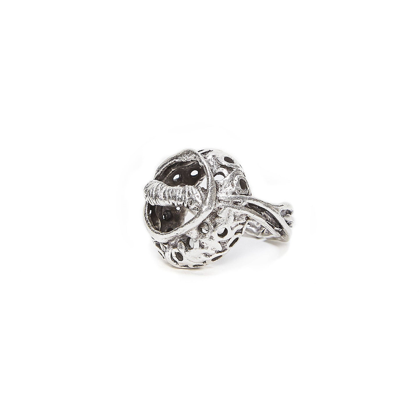 Handmade Open Circle Ring - Silver Plated over Brass