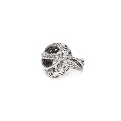 Handmade Open Circle Ring - Silver Plated over Brass