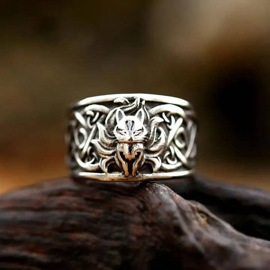 Vulpine☆ Fox Celtic Knot Ring