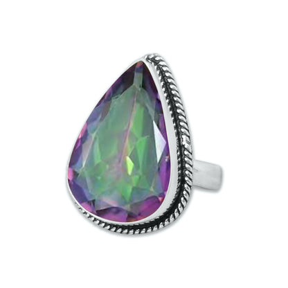 Rainbow Mystic Topaz ☆ Handmade Rings