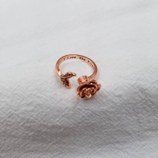 Rose Anxiety Fidget Spinner Ring