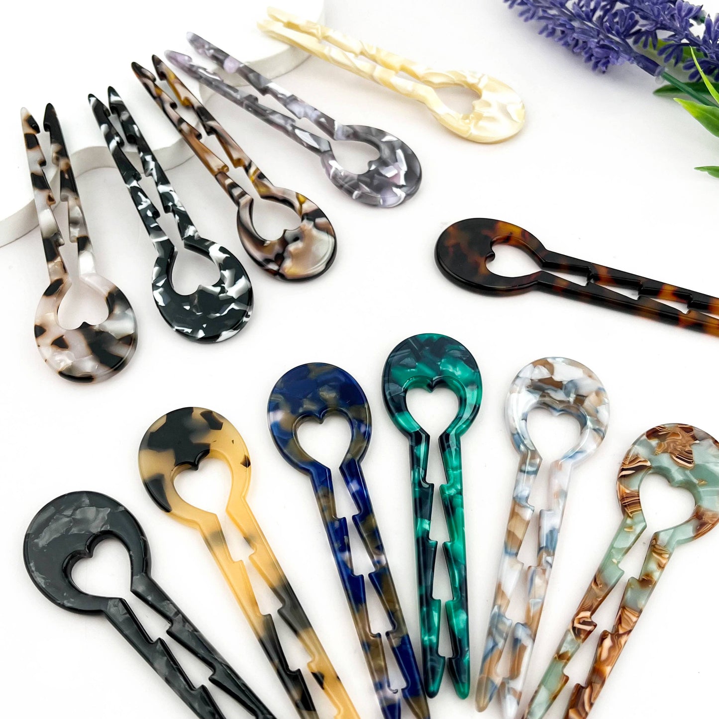 U-Shaped Heart Hair Pin