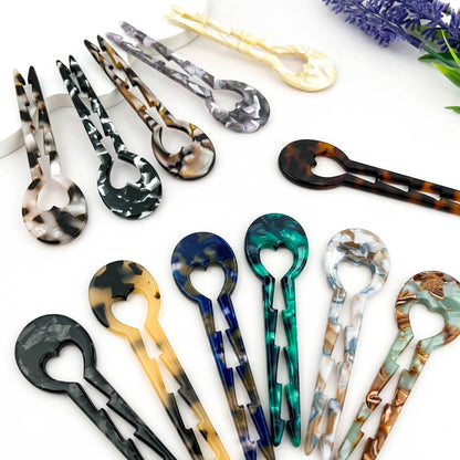 U-Shaped Heart Hair Pin