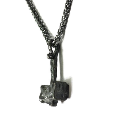Viking Hammer Pendant Necklace on Chain