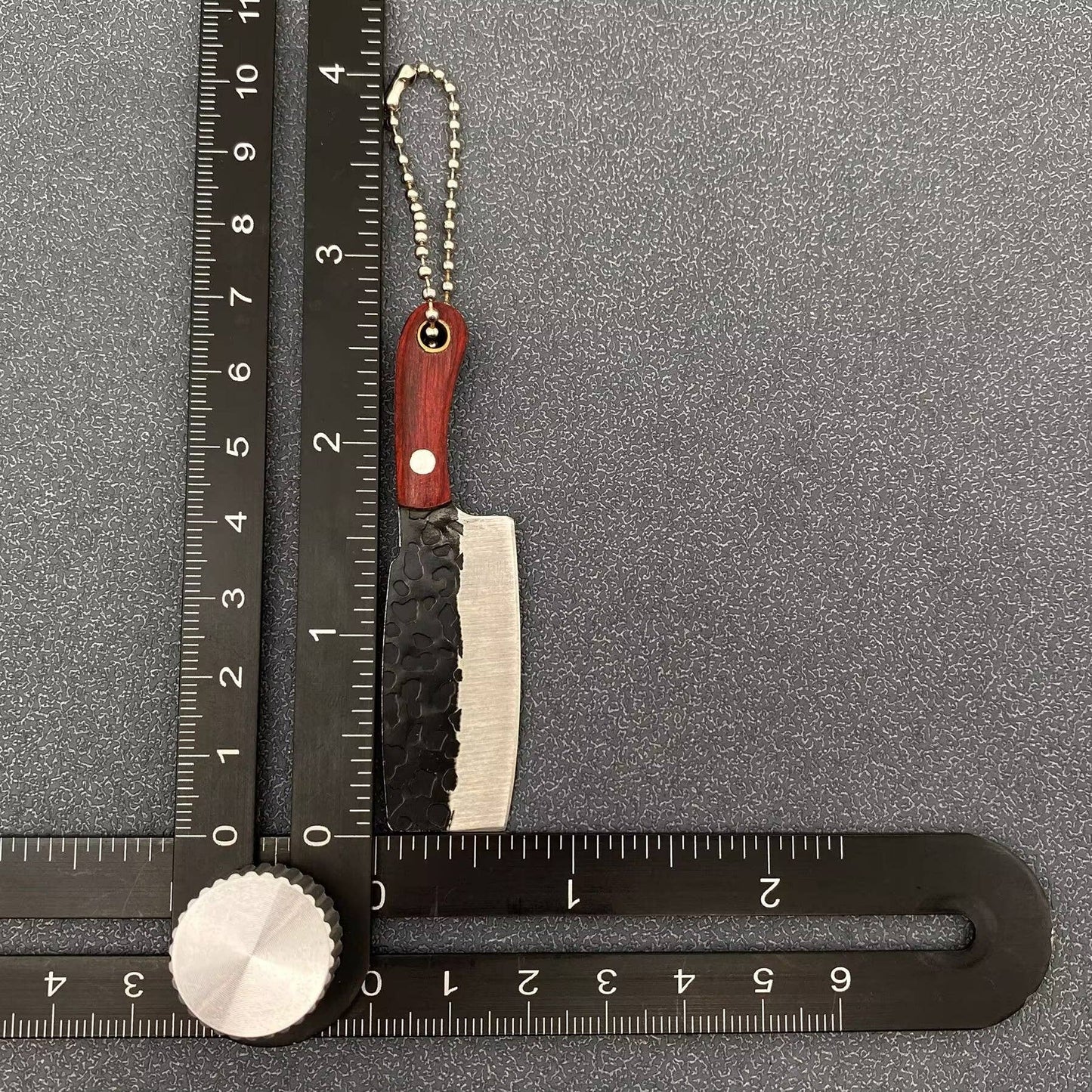 Black Enamel Mini Knife With Protective Sleeve