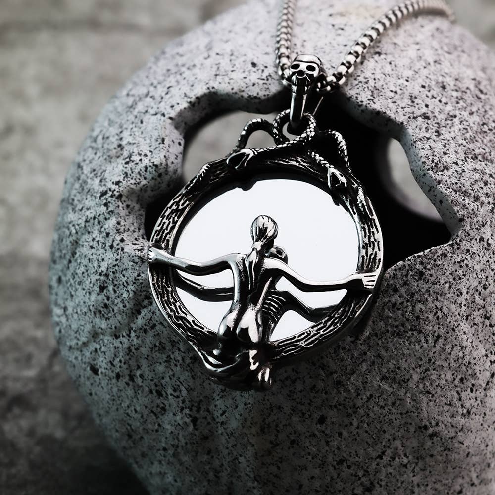Scrying Glass Mirror Necklace