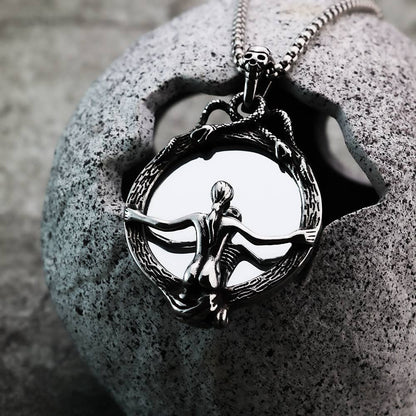 Scrying Glass Mirror Necklace