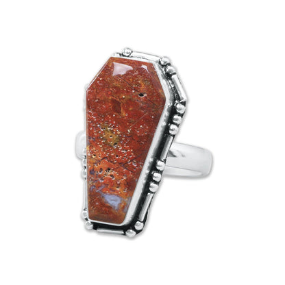 Artisanal Coffin-Cut Gemstone Rings