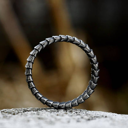 Stainless Steel Dragon Scale Ring