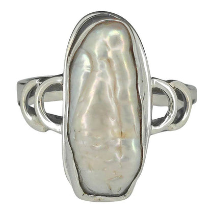 Baroque Pearl Sterling Silver Ring