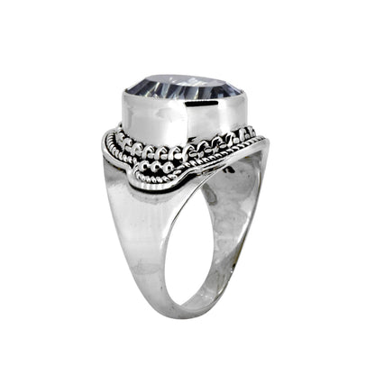 925 Silver Regal Blue Mystic Quartz Gemstone Ring