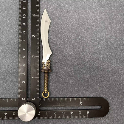 Dragon Head Mini Portable Stainless Steel Knife with Sheath Cover