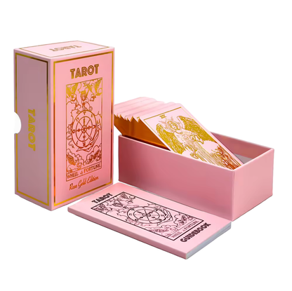 Rider Waite Smith | Rose Gold Tarot & Guide | Classic Tarot Design and Gold Foil