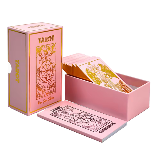 Rider Waite Smith | Rose Gold Tarot & Guide | Classic Tarot Design and Gold Foil