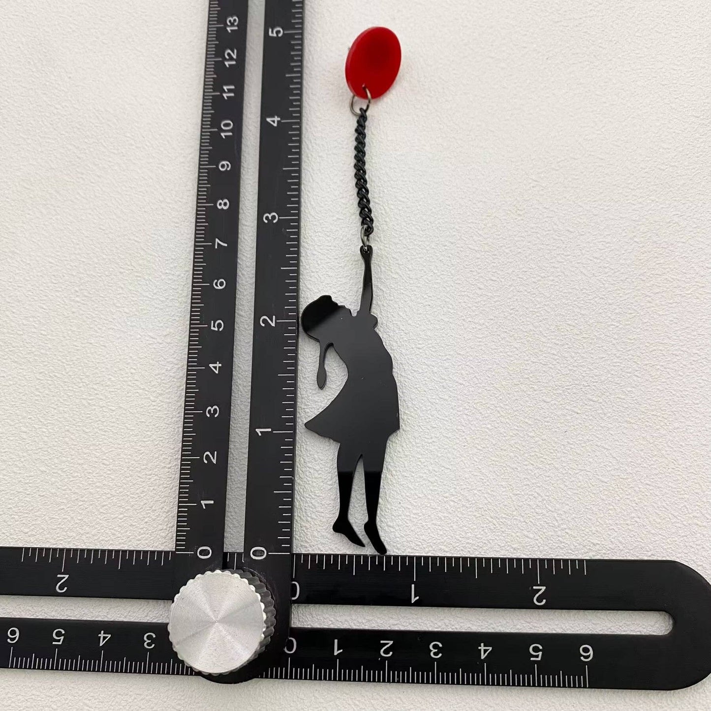 Banksy-Style ☆Girl Holding A Balloon Acrylic Dangle Earrings
