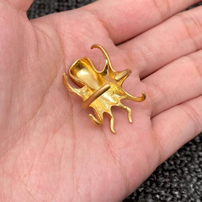 Octopus Adjustable Ring ◇ Vintage-Style 18K Gold Plated