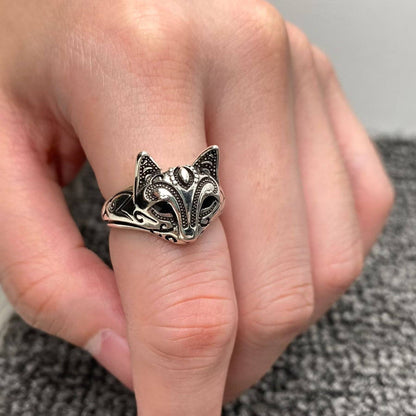 Cat Face Fox Mask Adjustable Ring