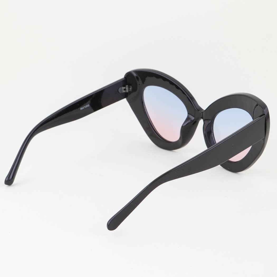 Bejeweled Retro Cateye Wing Sunglasses