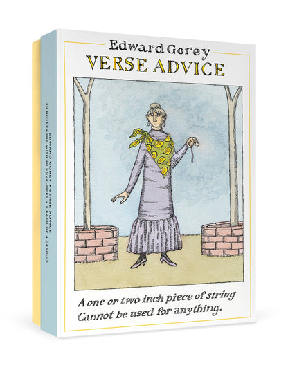Edward Gorey: Verse Advice Notecard: Book