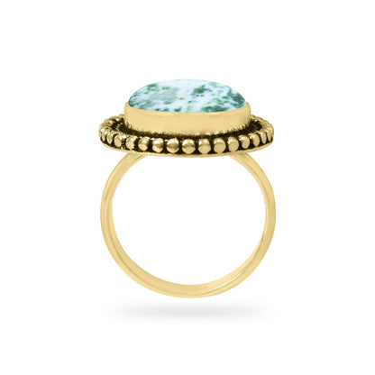 Semi-Precious Gemstone Rings ☆ Gold Overlay, Assorted Designs & Stones