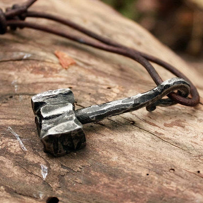 Viking Hammer Pendant Necklace on Chain