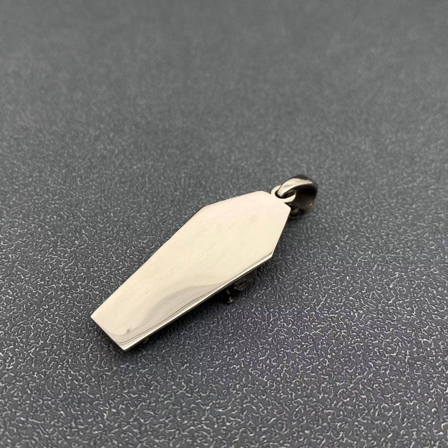 The Lovers of Valdaro ♡ Stainless Steel Double Skeleton Coffin Pendant with Chain