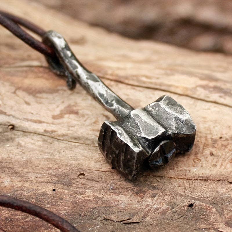 Viking Hammer Pendant Necklace on Chain