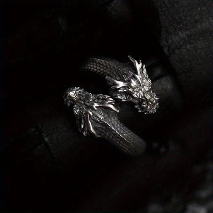Double-Headed Dragon Open Style Ring