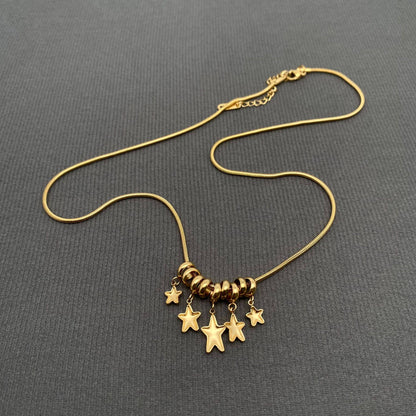 Star Charm 18K Gold Plated & Stainless Steel Necklace