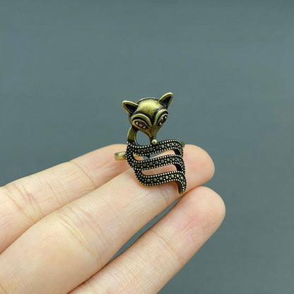 Fox Bronze Adjustable Ring ☆ Vintage Style