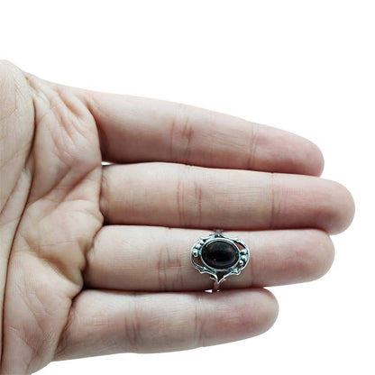 Cherry Amber Sterling Silver Ring