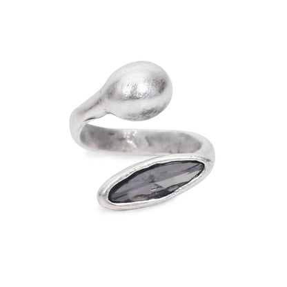 Handmade Swarovski Crystal Brass Ring