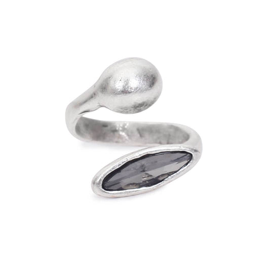 Handmade Swarovski Crystal Brass Ring
