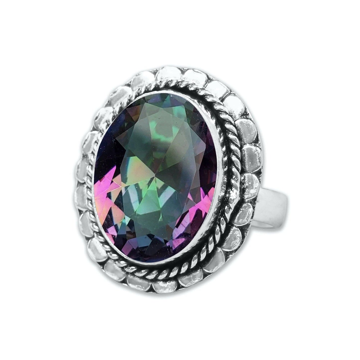 Rainbow Mystic Topaz ☆ Handmade Rings