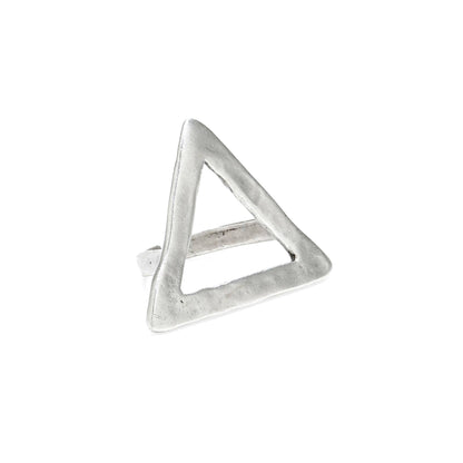 Handmade Triangle 945 Silver Plate Rings