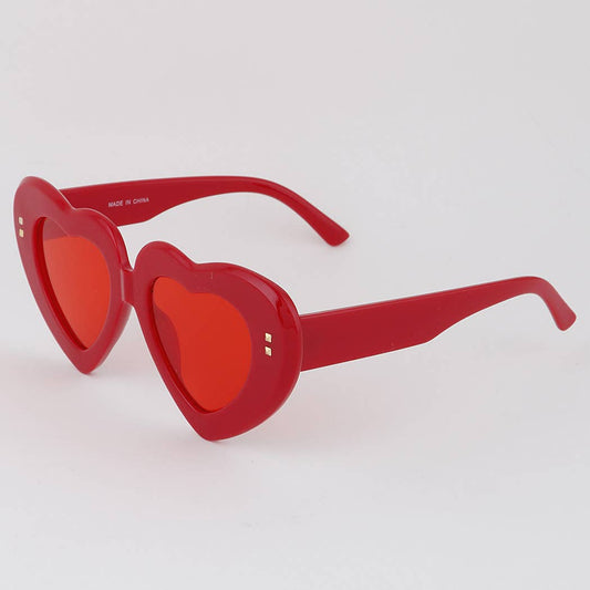 Bolted Heart Frame Sunglasses