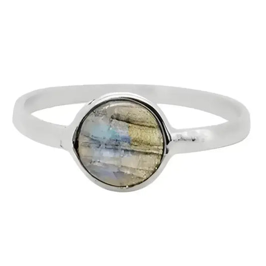 Labradorite Sterling Silver Adjustable Ring