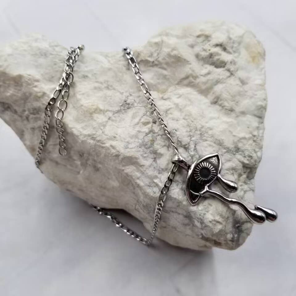 Crying Eye Pendant Necklace
