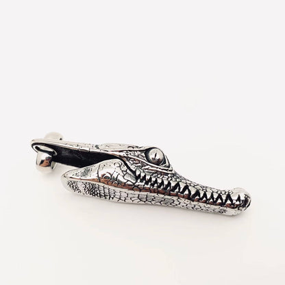 Crocodile Head Titanium Steel Pendant on Chain