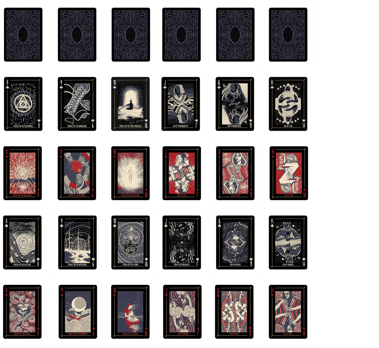 Open Portals Playing Cards & Oracle (Darkside Colorway)