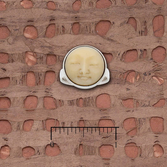 Tagua Nut Sun Face Ring