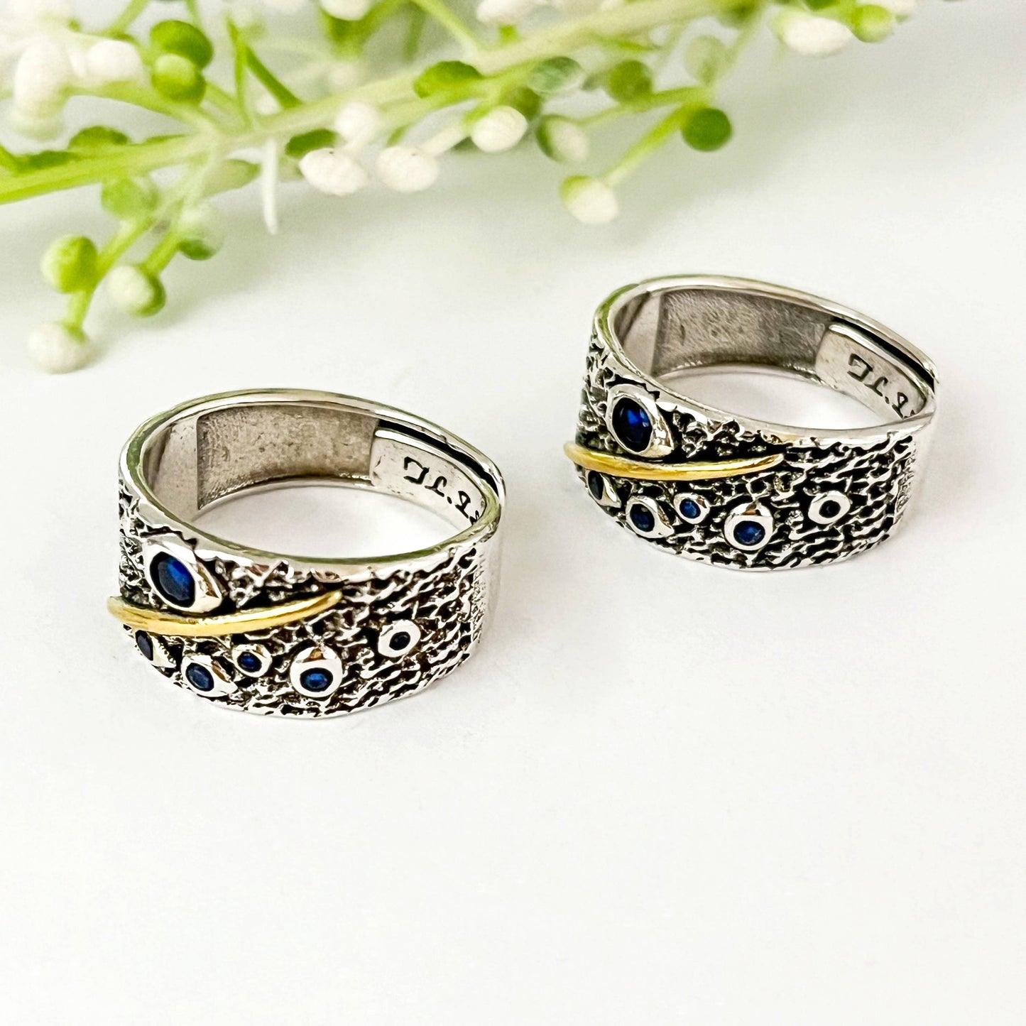 Starry Sky Wide Adjustable Open Ring