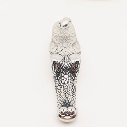 Crocodile Head Titanium Steel Pendant on Chain