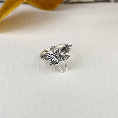 Luna Moth Ring