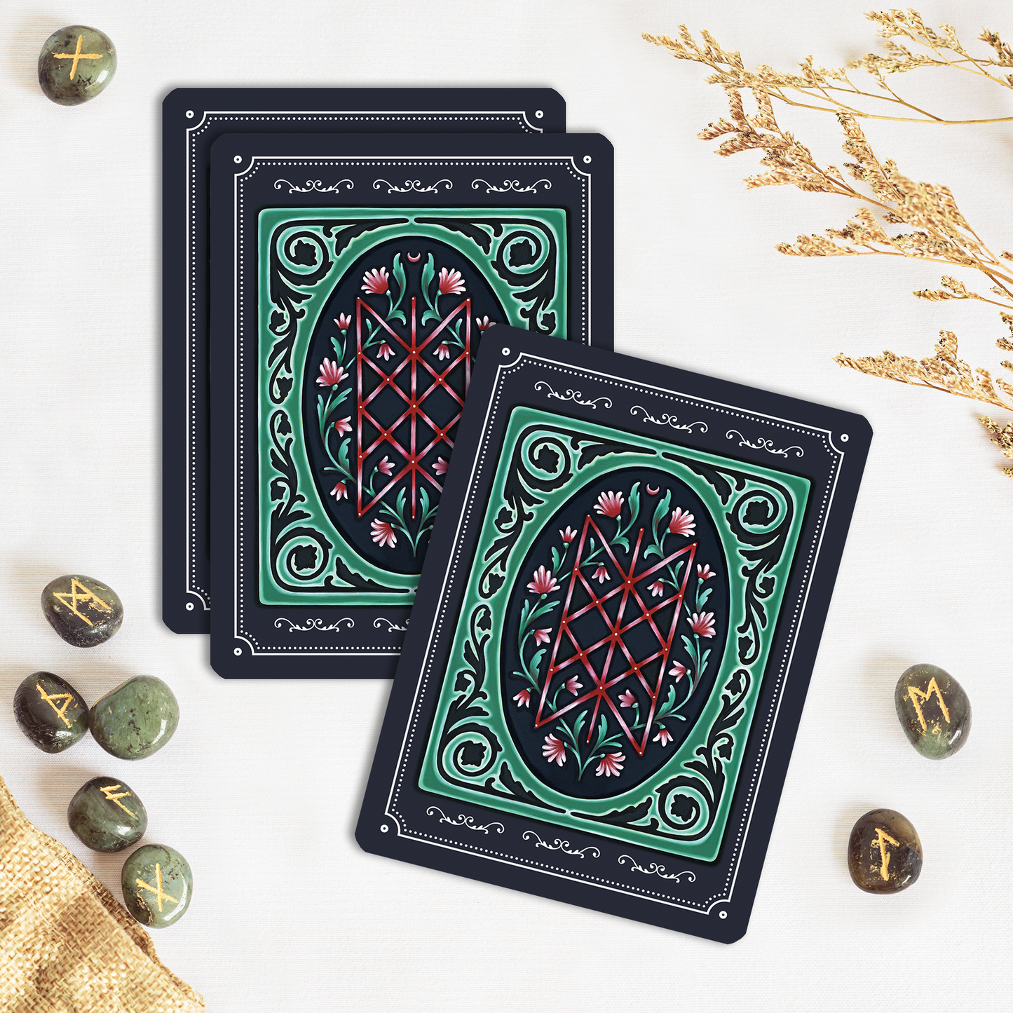 Weird Weavings - Threads of Feminine Wisdom - Rune Yule Deck