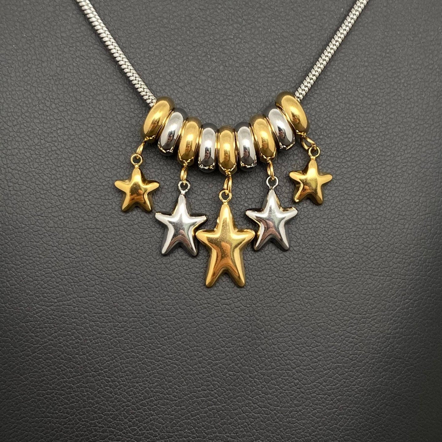 Star Charm 18K Gold Plated & Stainless Steel Necklace