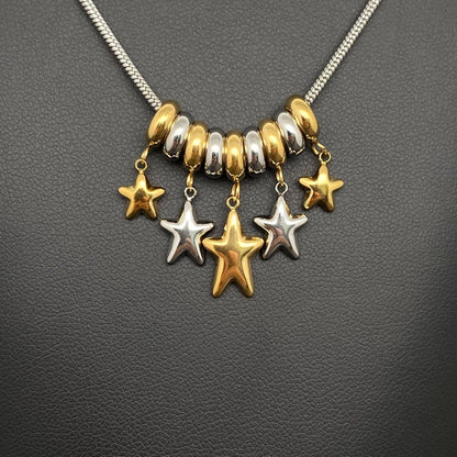 Star Charm 18K Gold Plated & Stainless Steel Necklace