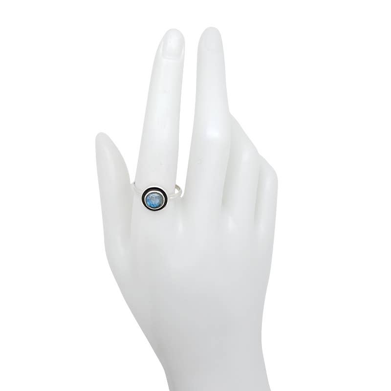 Labradorite Stone Sterling Silver Ring